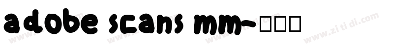 adobe scans mm字体转换